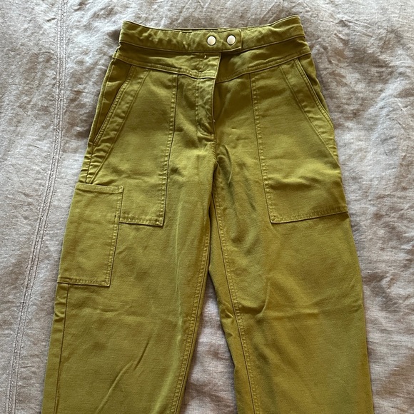 Aritzia Wilfred Olive Green Cargo Pants for Women - Picture 1 of 3